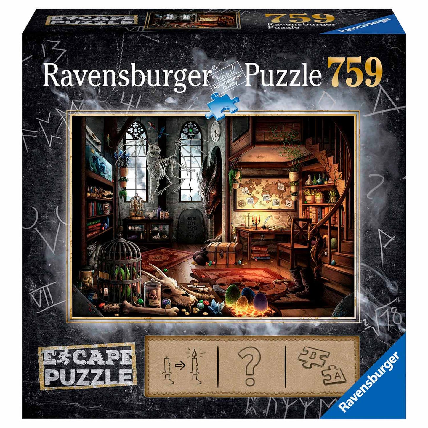 RAVENSBURGER ESCAPE ROOM PULZZA - DRAKEN LABORATORY, 759st