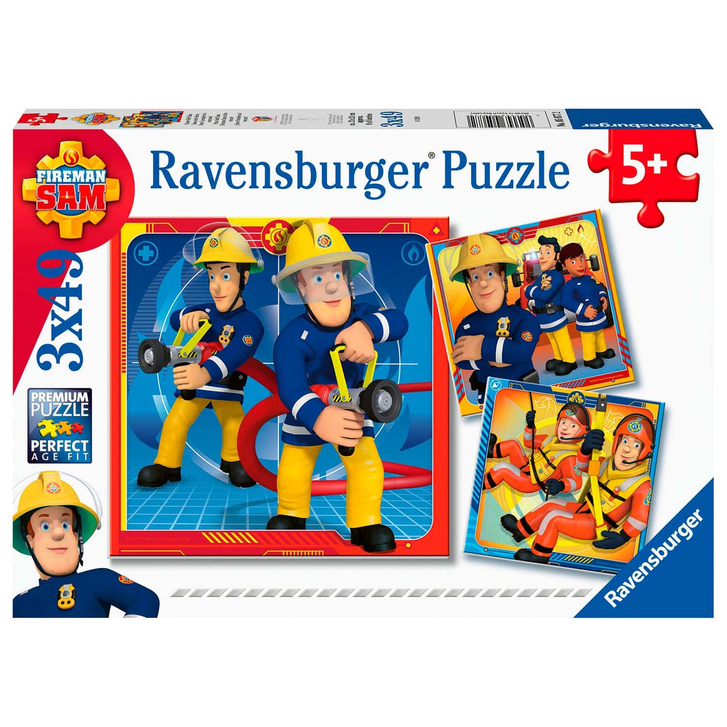 Ravensburger - Fireman Sam - Il nostro eroe Sam 3x49st.