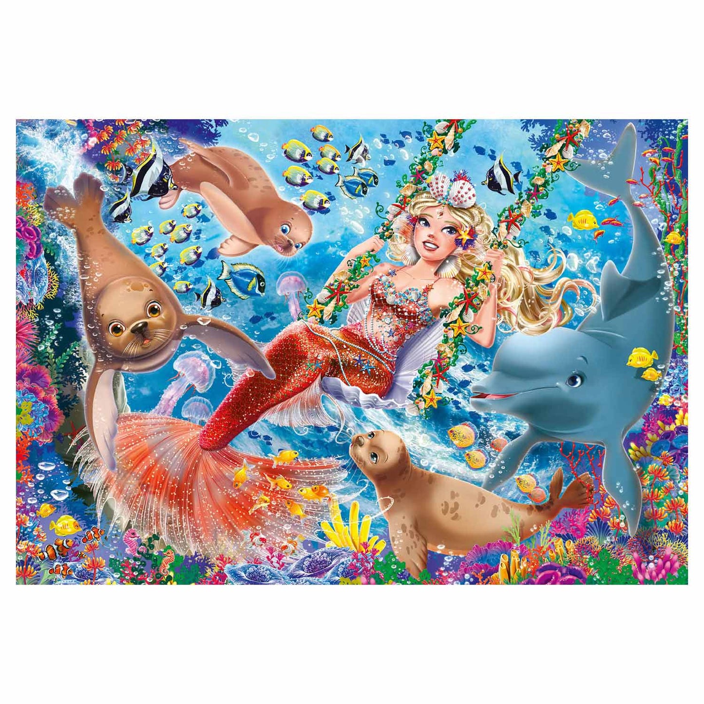 Ravensburger - sirene incantevoli 2x24 pezzi