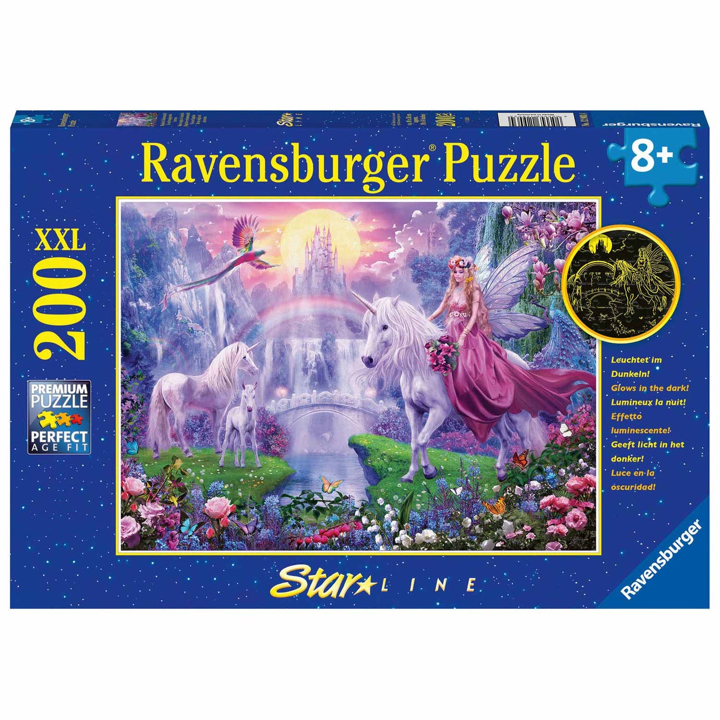 Ravensburger - Magical Unicorn Night 200 pezzi xxl