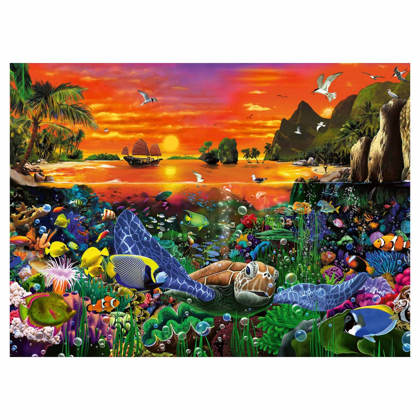 Ravensburger Turtle en el Rif, 500º.