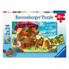 Puzzle Ravensburger orso vacanza in famiglia - 2x24 pz.