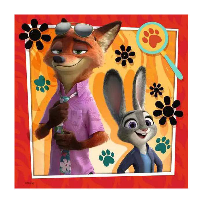 Puzzle Ravensburger Zootropolis 2 - 3x49 pezzi.