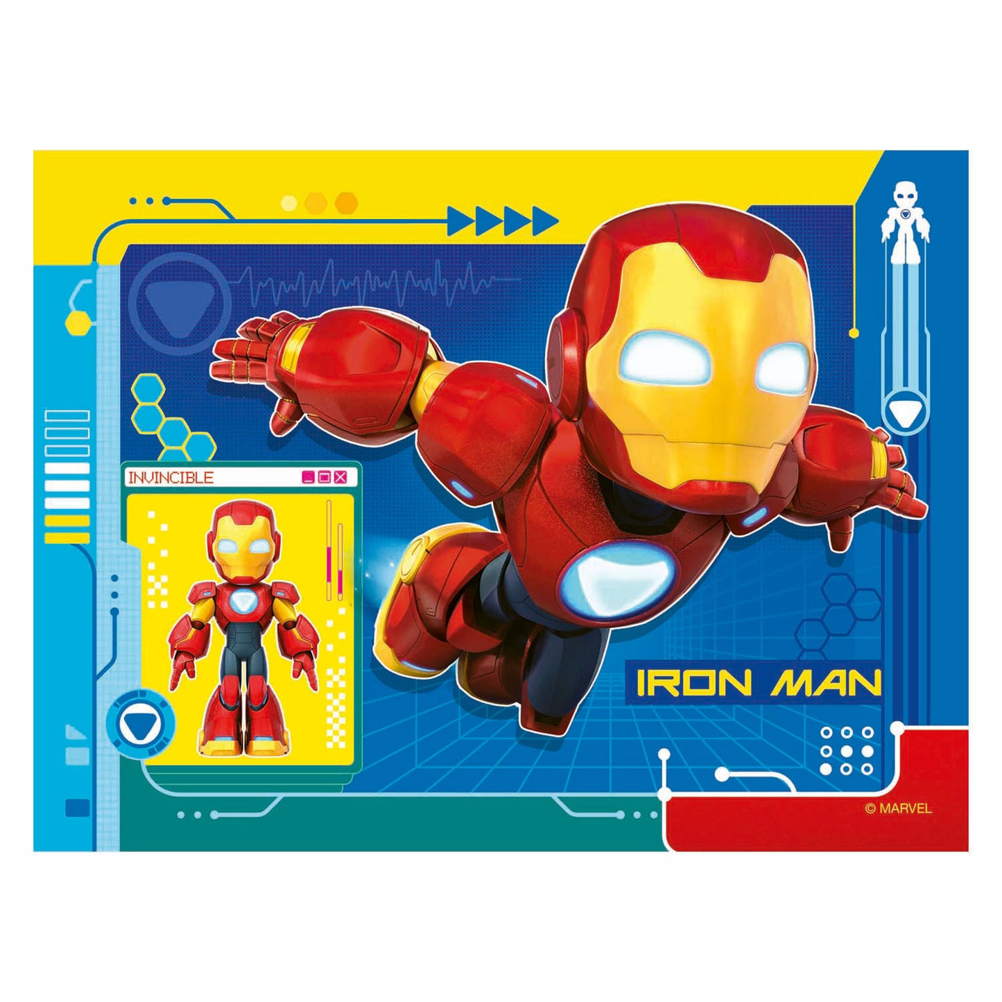 Ravensburger rompecabezas iron man y sus fantásticos amigos - 4 rompecabezas