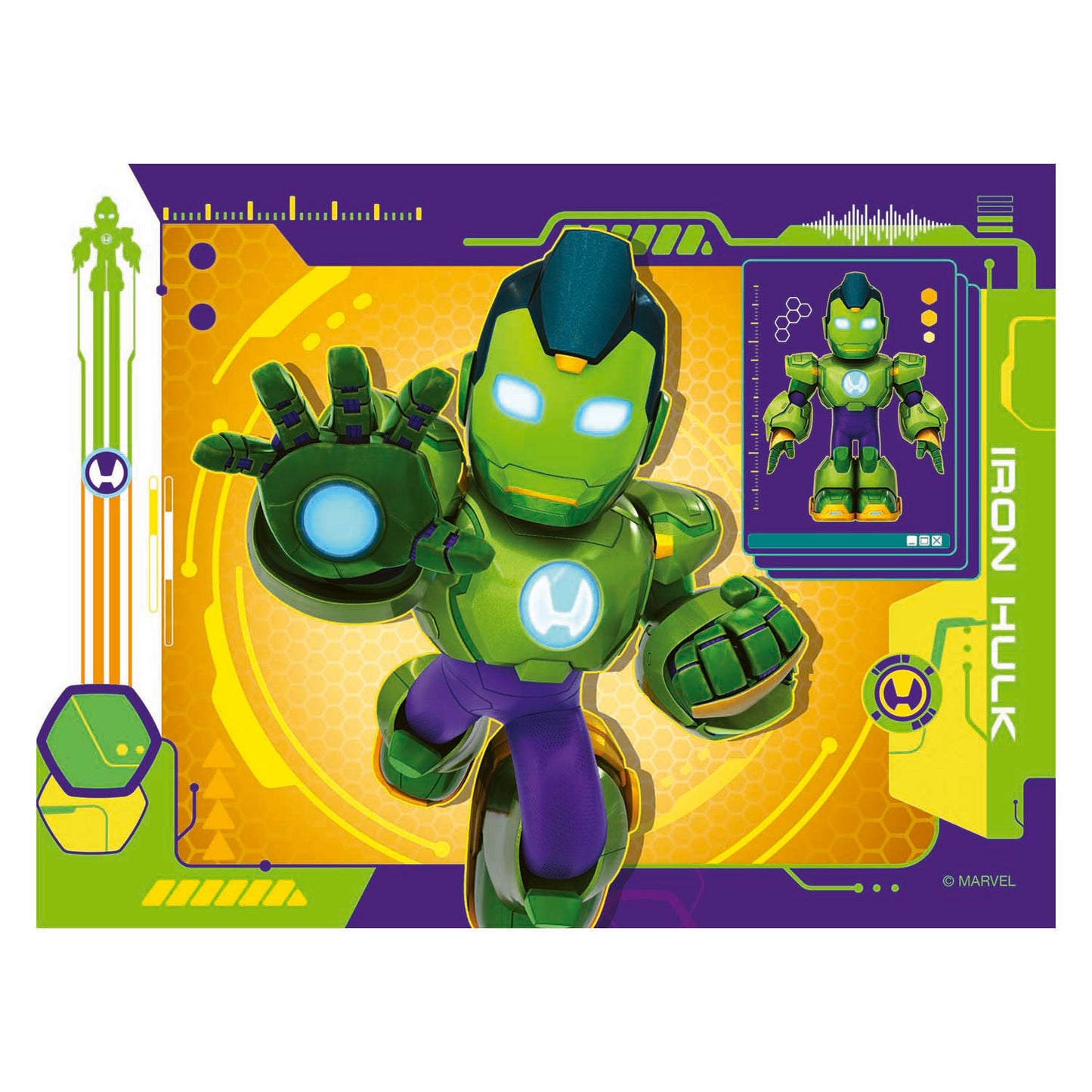 Ravensburger rompecabezas iron man y sus fantásticos amigos - 4 rompecabezas