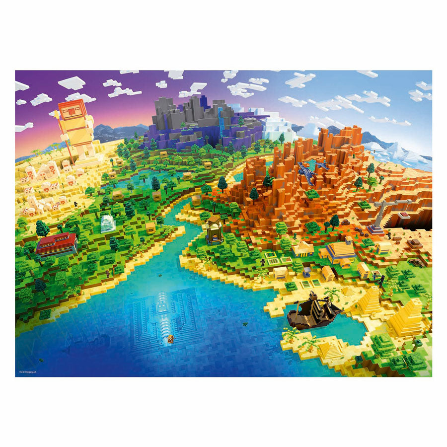 Puzzle Ravensburger Minecraft - 500 pezzi.