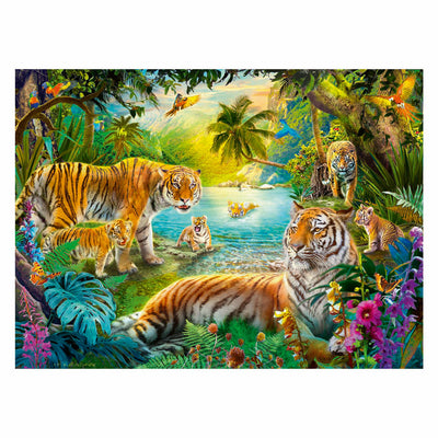 Ravensburger Puzzle Tiger Family en las 500 piezas de Oasis