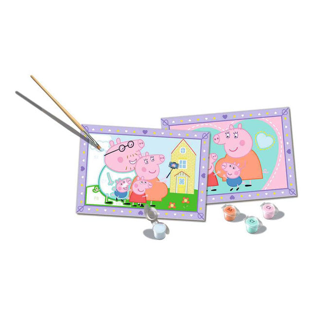 Ravensburger creart schilderen op nummer - la familia de peppa