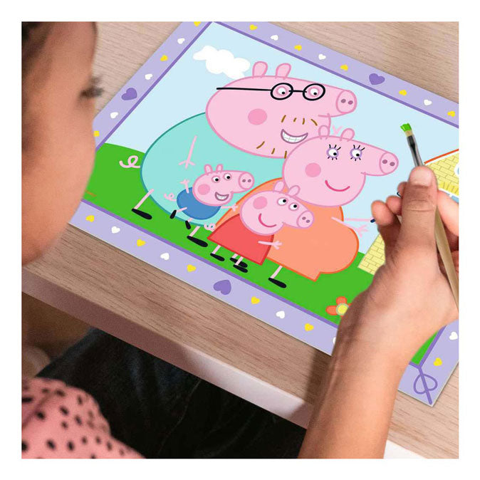 Ravensburger creart schilderen op nummer - la familia de peppa