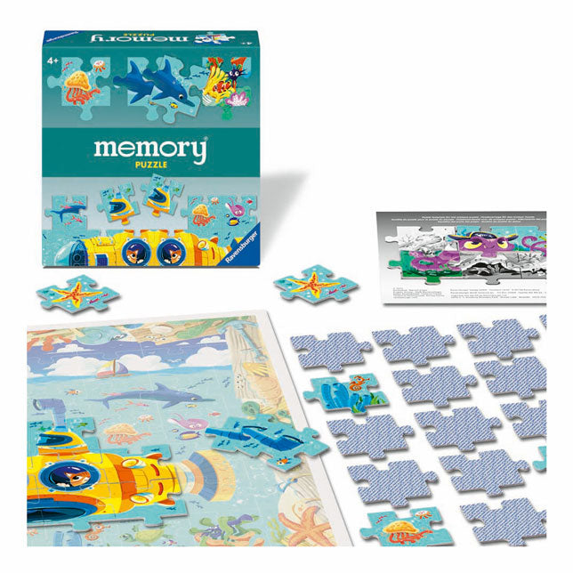 Puzzle di memoria Ravensburger mondo sottomarino