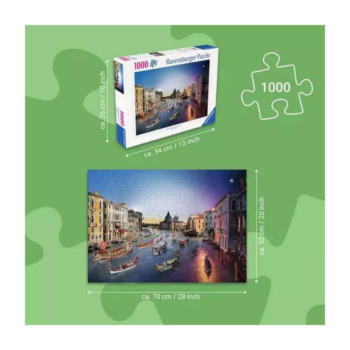 RAVENSBURGER PULLS VENEZIONE GIORNO A NOTTE 1000 pezzi