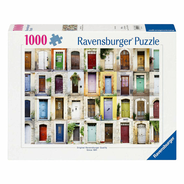 Ravensburger rompecabezas hermosas puertas en Provenza - 1000 piezas.