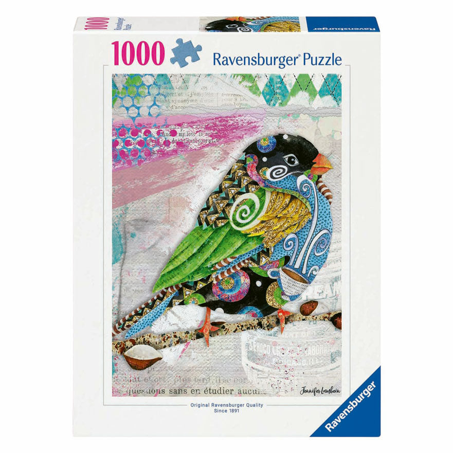 Puzzle Ravensburger uccello riccio - 1000 pezzi.