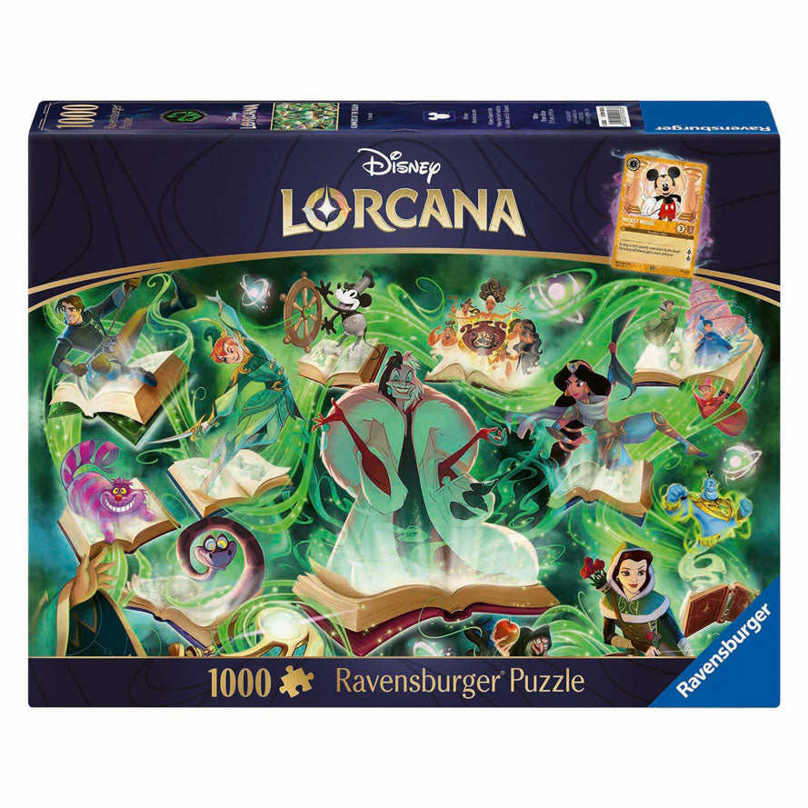 Puzzle Ravensburger Disney Lorcana Gimmers of the Realm: Emerald - 1000 pezzi.