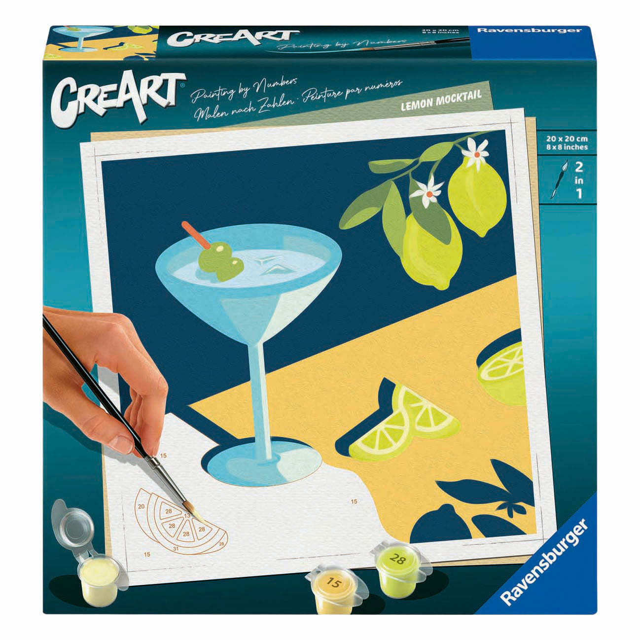 Ravensburger creart vernice per numero - limone
