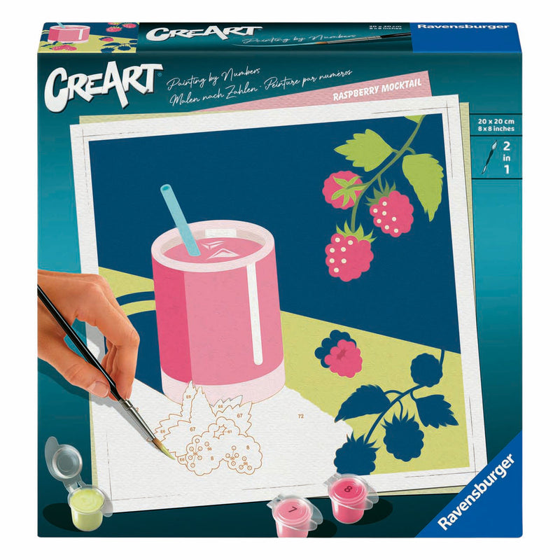 Ravensburger creart vernice per numero - lampone