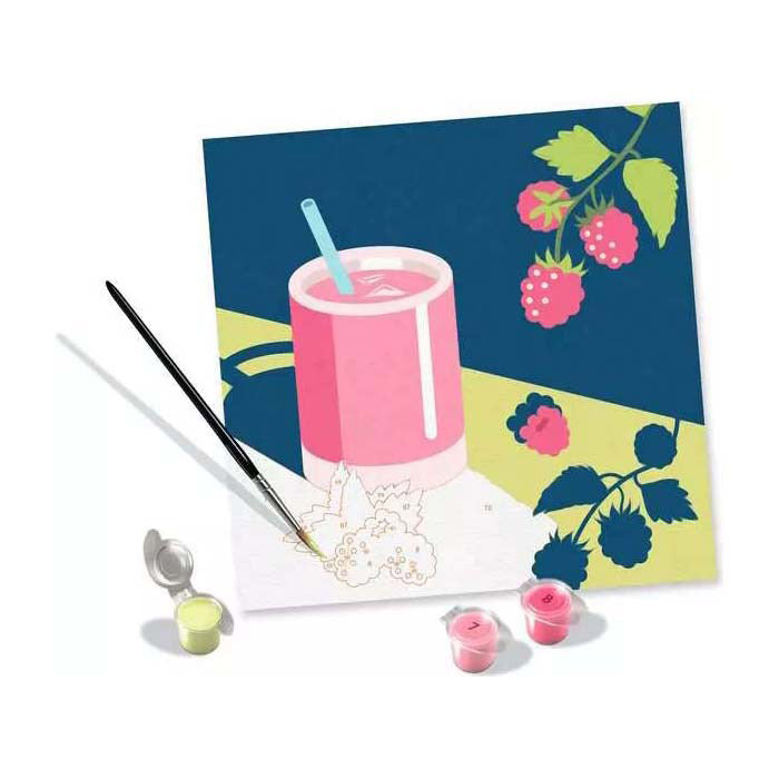 Ravensburger creart vernice per numero - lampone