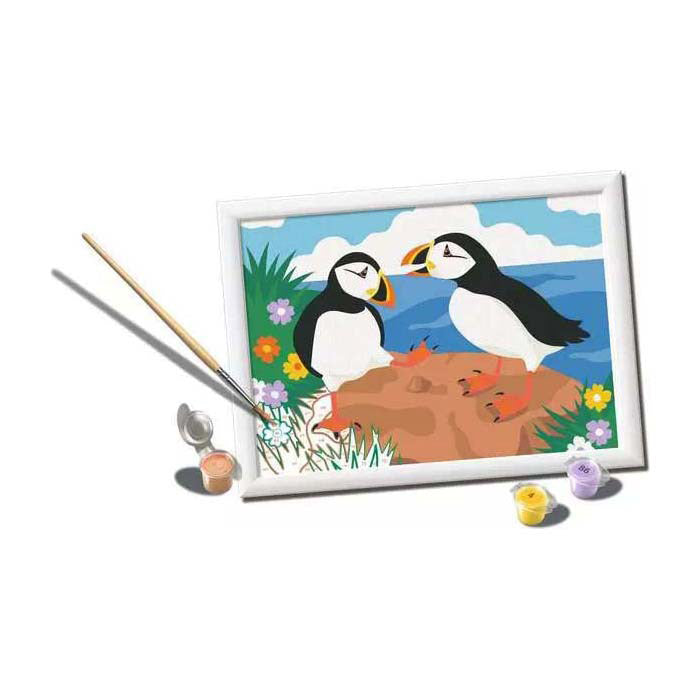 Ravensburger creart dipinge con i numeri - sommozzatori di pappagalli