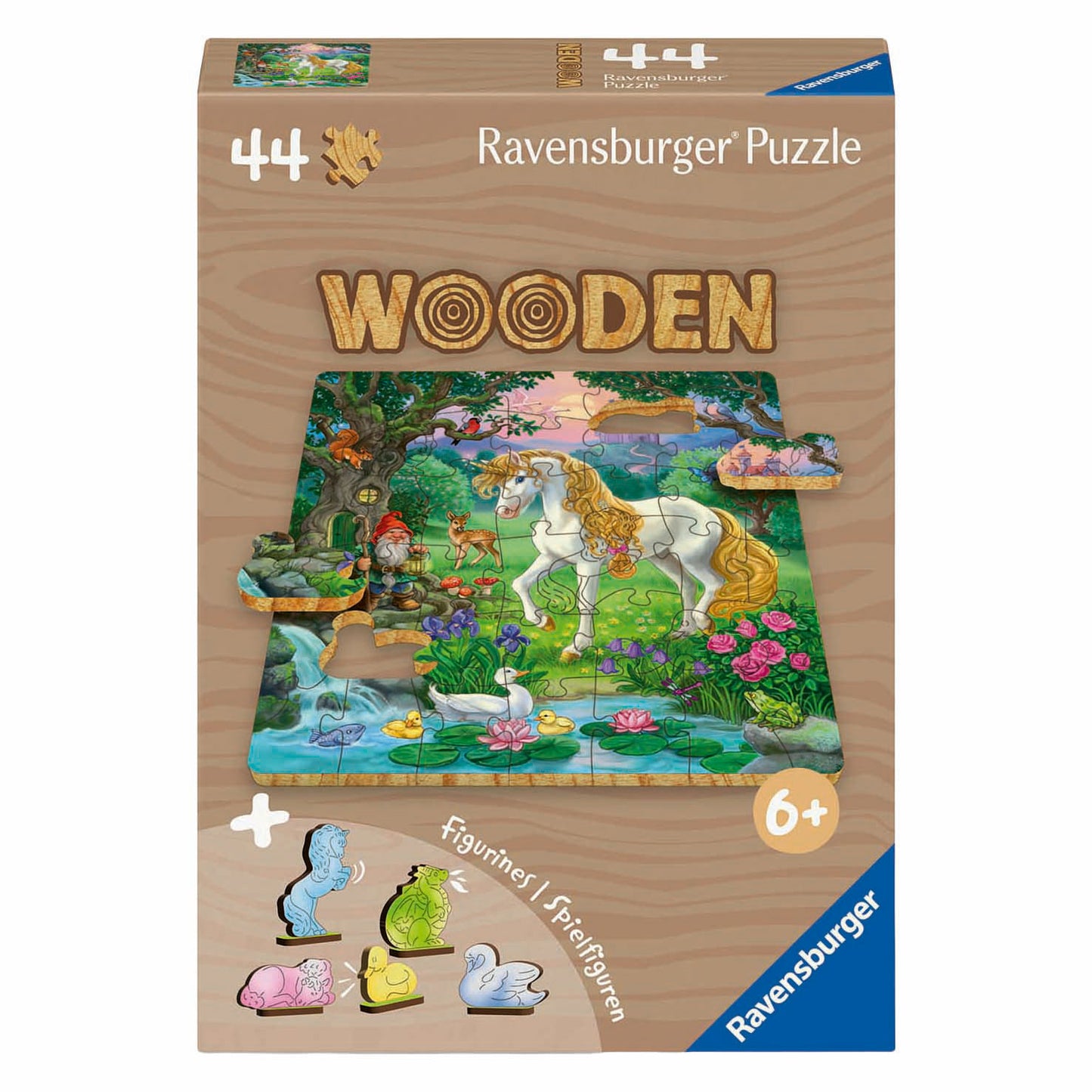 Ravensburger rompecabezas de madera unicornio - 44 piezas