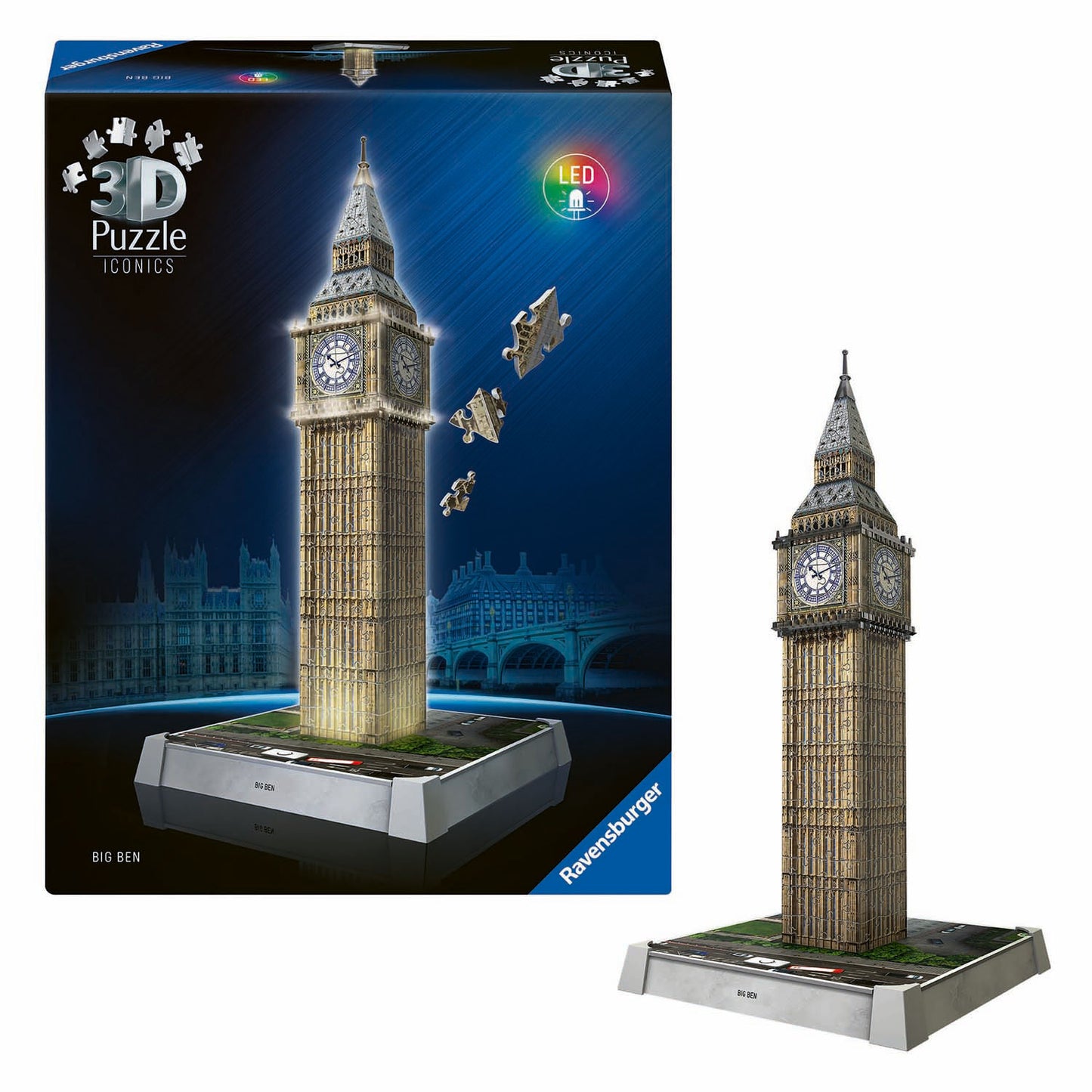 Ravensburger iconics 3d puzzle big Ben con luce
