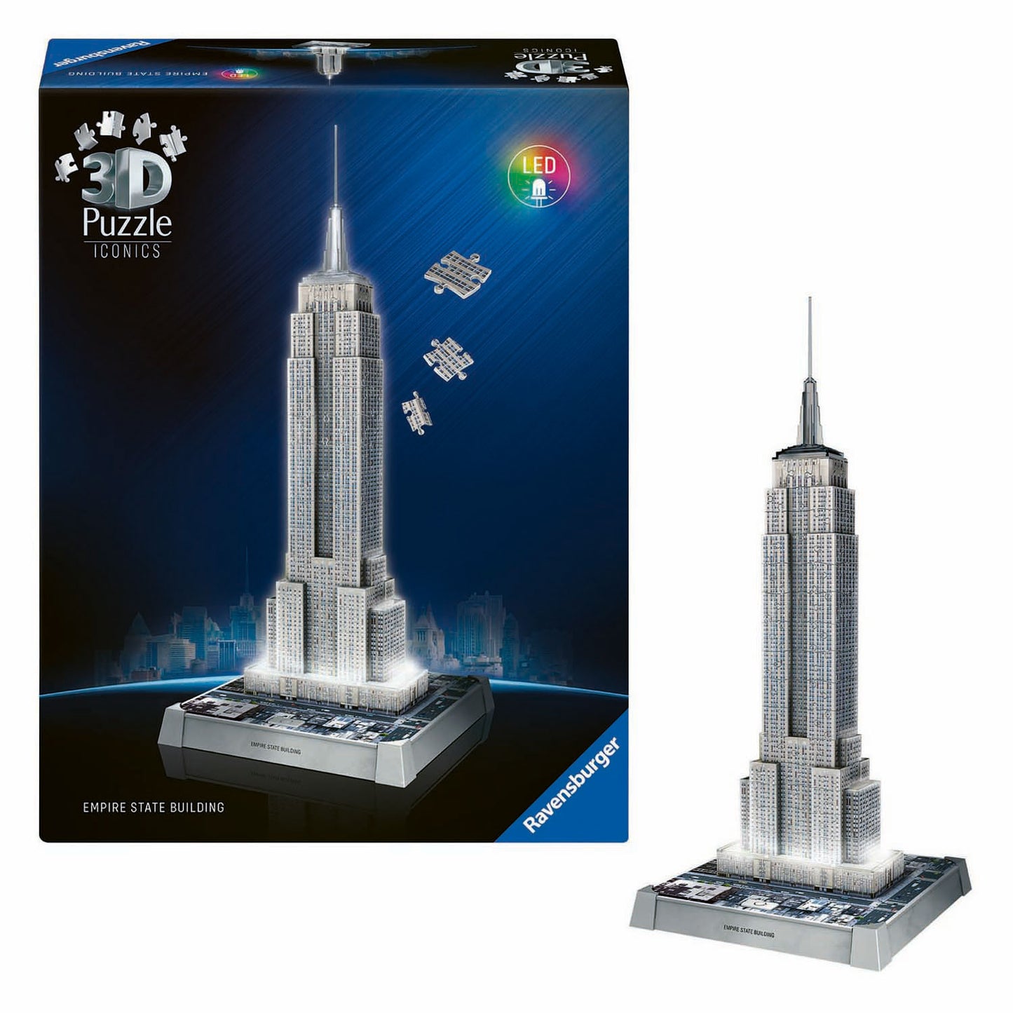 Ravensburger Puzzle 3D iconici Empire State Building - con luce - 241st.