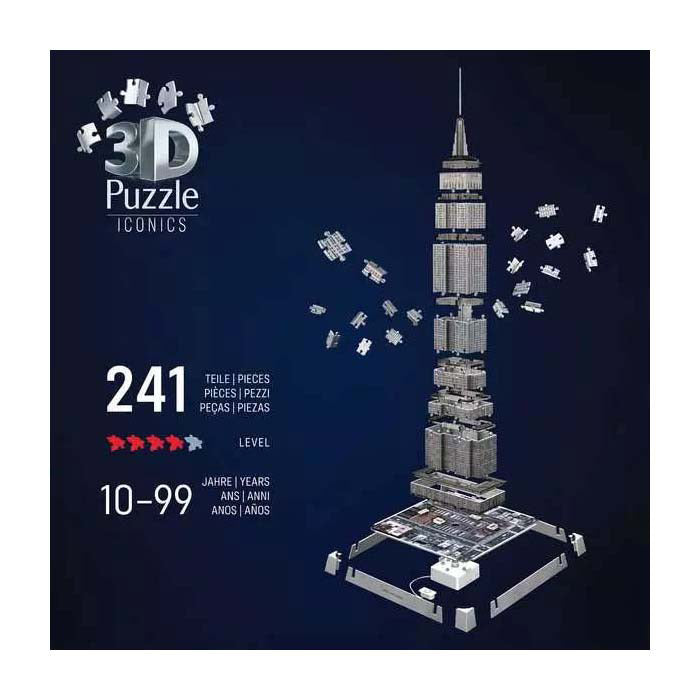Ravensburger Puzzle 3D iconici Empire State Building - con luce - 241st.