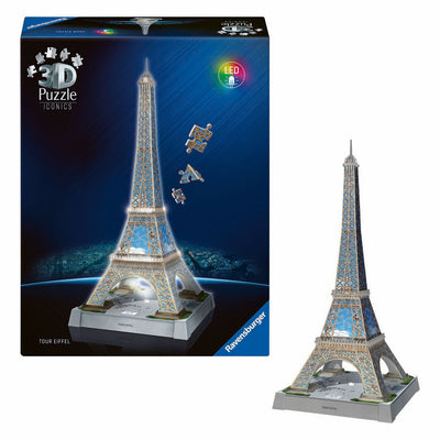Ravensburger Iconics 3d Puzzle Eiffel Tower con luz