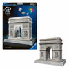 Ravensburger Puzzle 3D Iconics Arco di Trionfo Parigi - con luce - 255 pz.