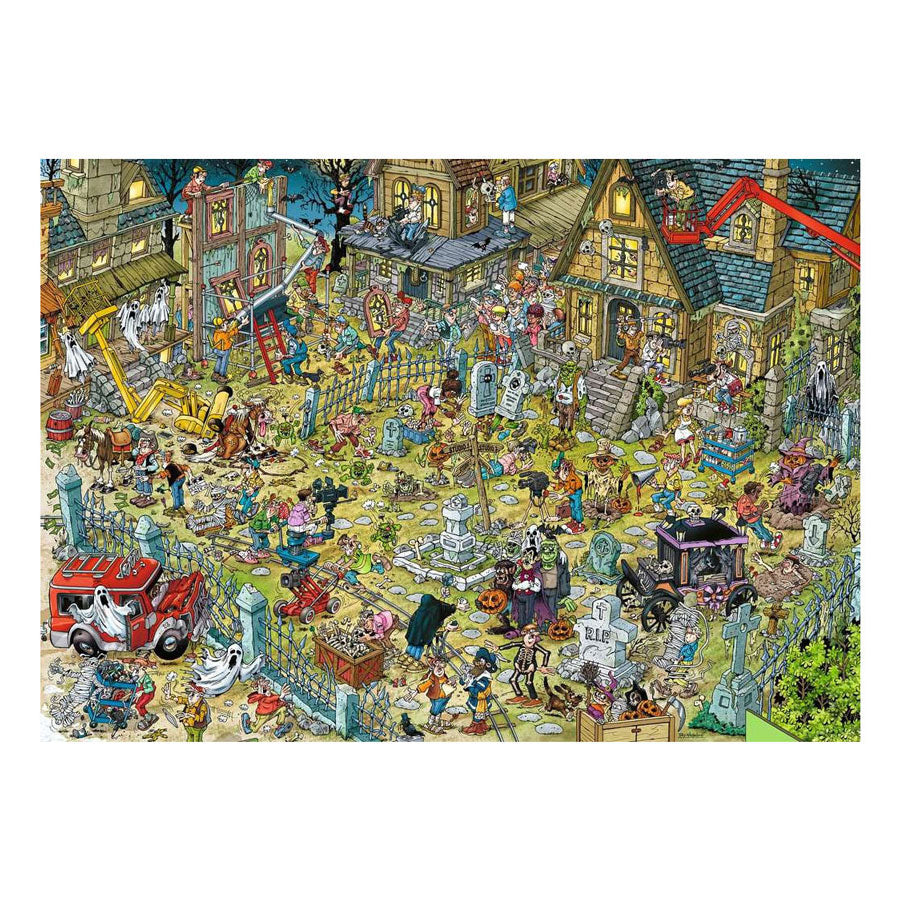Ravensburger legpuzzel filmset spookstad - 1000st.