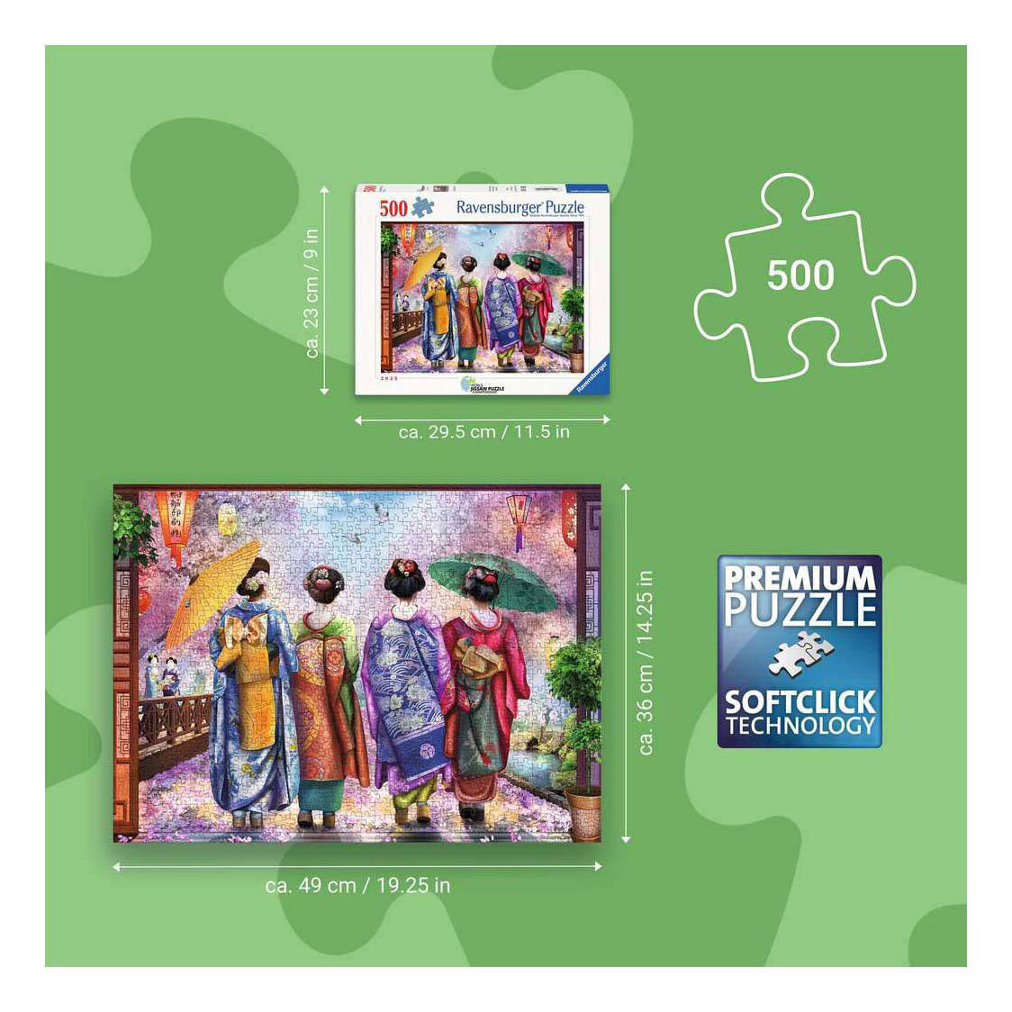 Puzzle Ravensburger Blossom Walk - 500 pezzi.