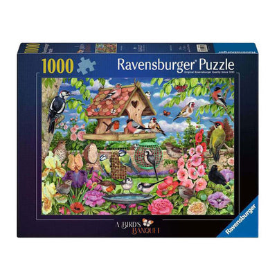 Puzzle Ravensburger il tavolo degli uccelli - 1000 pezzi.