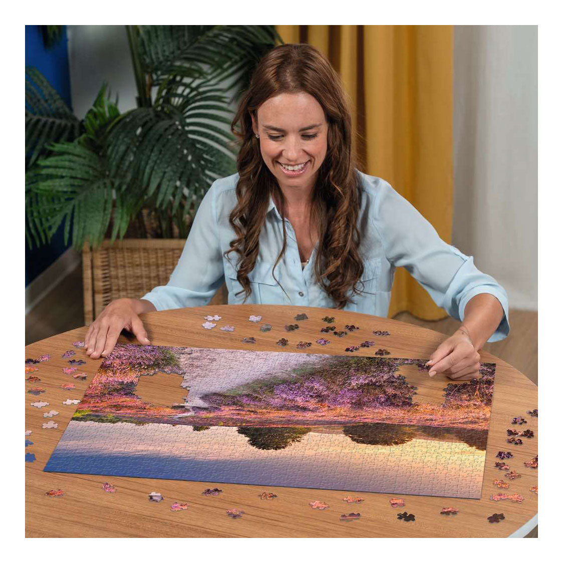 Puzzle Ravensburger percorso rosa - 1000 pezzi.