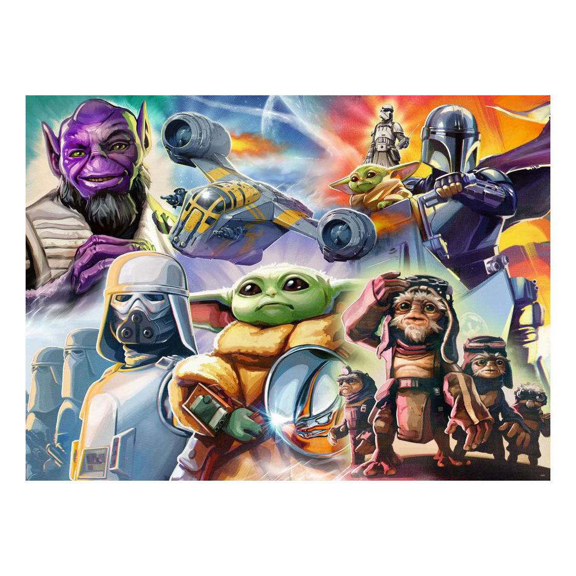 Ravensburger – the mandalorian and grogu – jigsaw puzzle – 500 pieces
