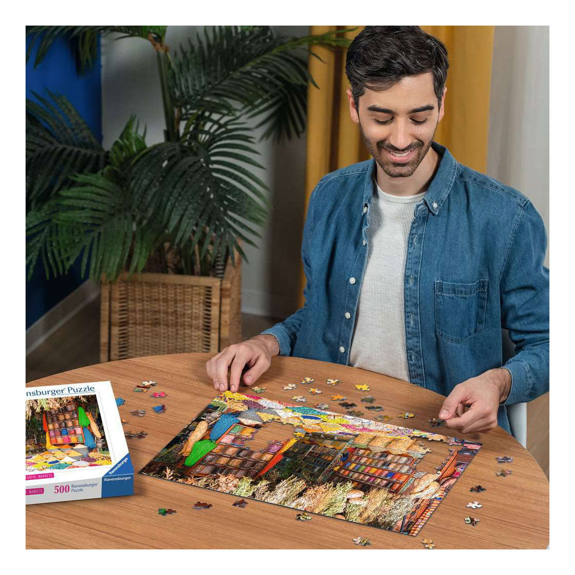 Puzzle Ravensburger mercati colorati n. 4 - 500 pezzi.