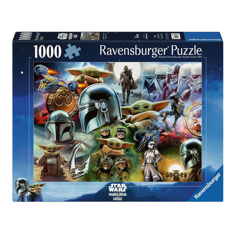 Puzzle Ravensburger il mandalorian e il grogu - 1000 pezzi.