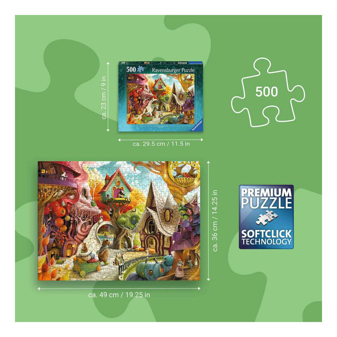 Puzzle Ravensburger casa dolce casa - 500 pezzi.
