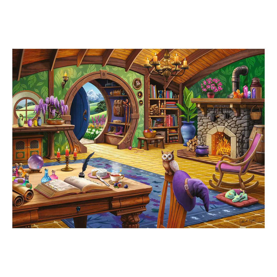 Ravensburger rompecabezas cabaña encantada - 1000 piezas.