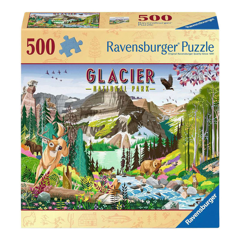 Ravensburger rompecabezas parque nacional de los glaciares - 500 piezas.