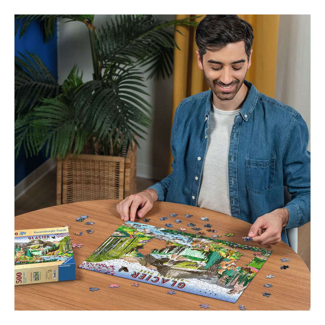 Ravensburger rompecabezas parque nacional de los glaciares - 500 piezas.