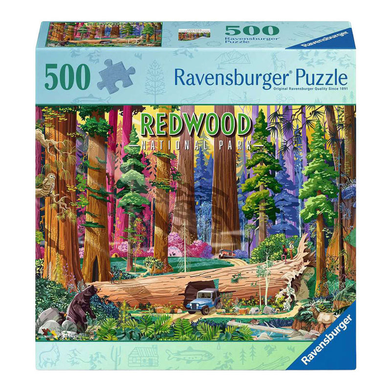 Puzzle Ravensburger Redwood National Park - 500 pezzi.