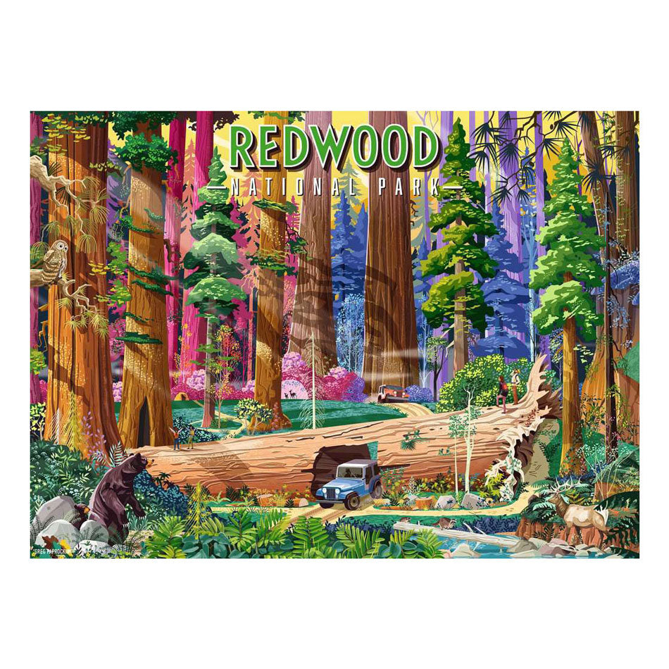 Puzzle Ravensburger Redwood National Park - 500 pezzi.