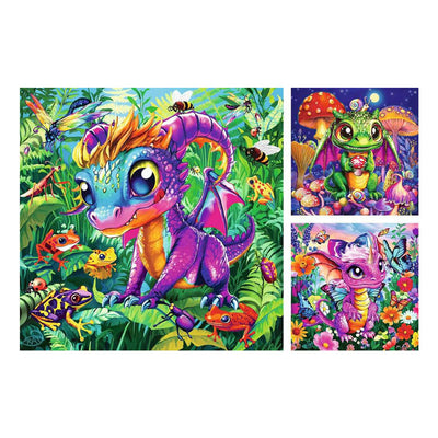 Ravensburger jigsaw puzzle baby garden dragons - 3x49pcs.