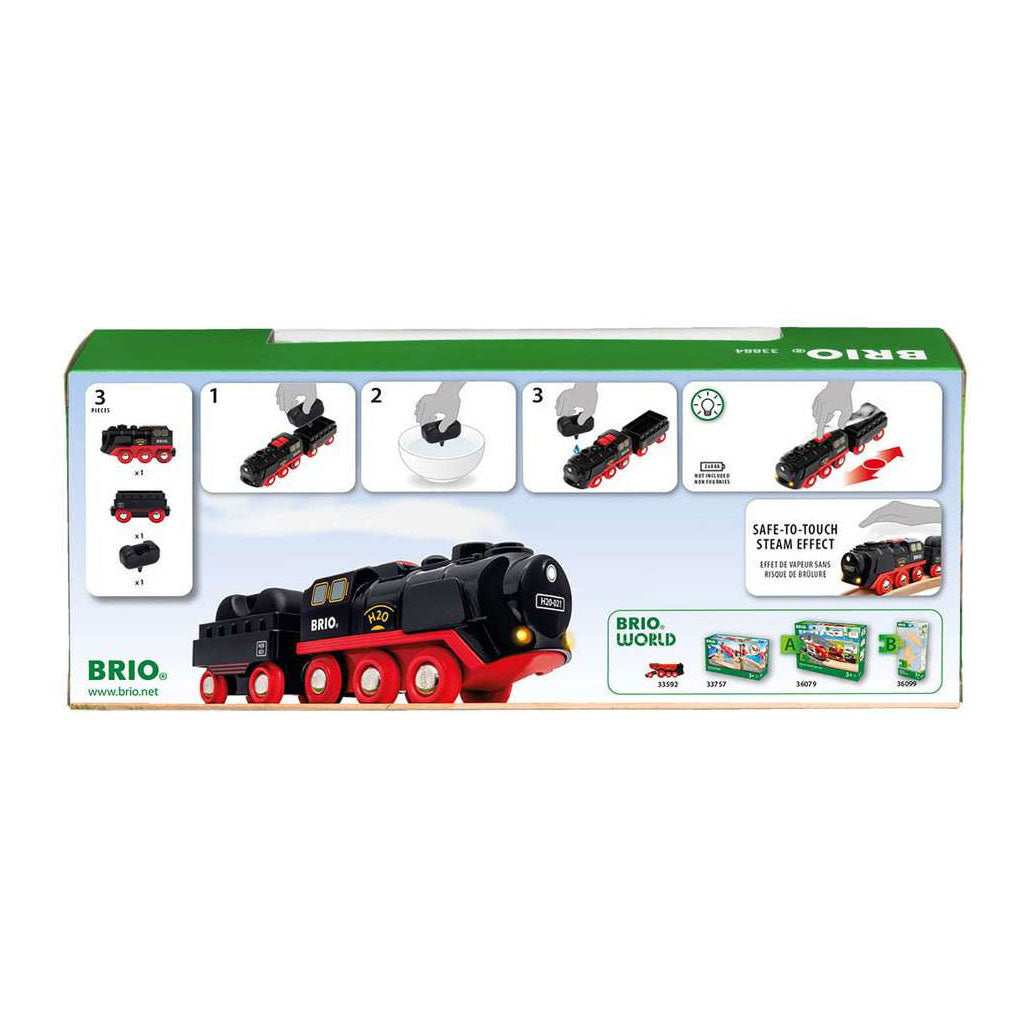 Brio stoomtrein met stoomfunctie