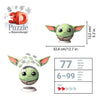 Ravensburger mandalorian grogu con orejas - rompecabezas 3d