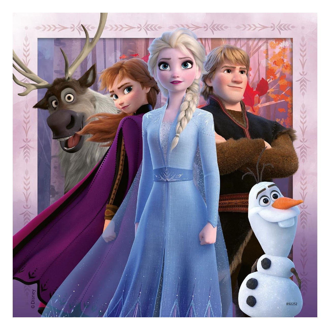 Ravensburger puzzles disney frozen 2 - 3 x 49 pieces - children's puzzle