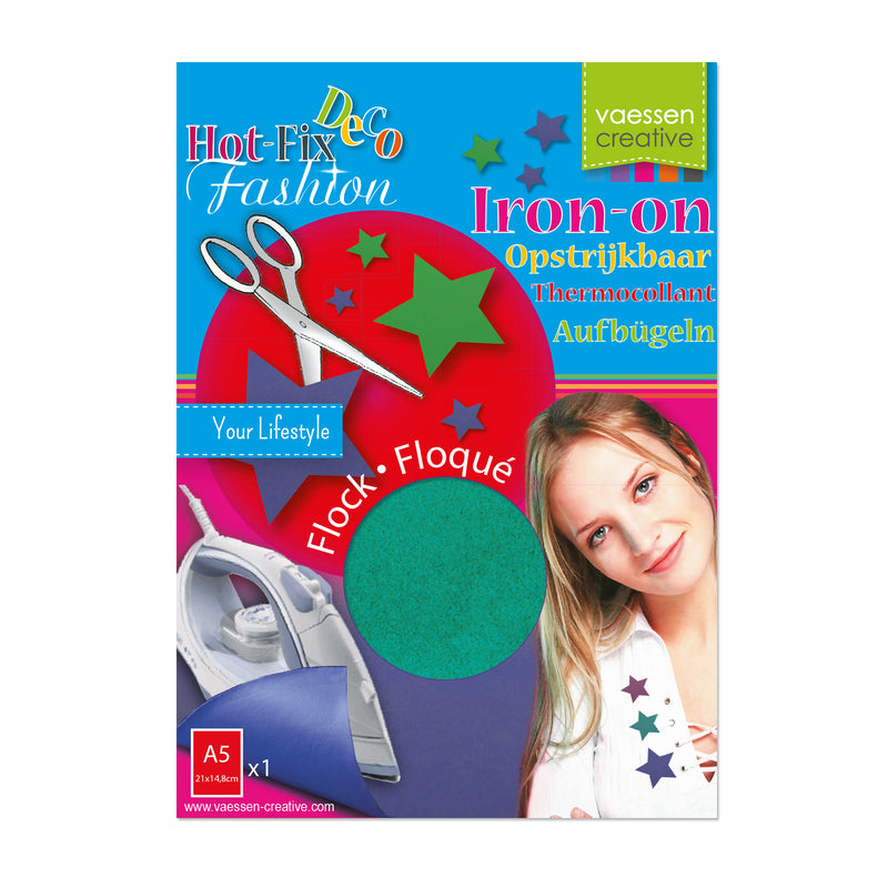 Vaessen creative • flock 21x14,8cm blister groen