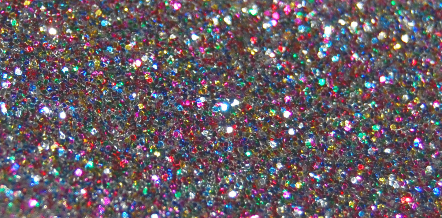 Vaessen creative • hotfix glitter transfer blister 21x14,8cm multi donker
