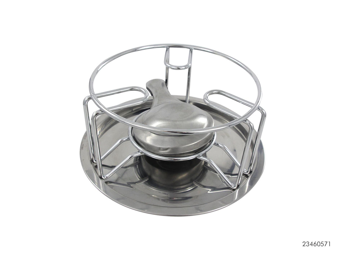 Mesa de descanso Svenska living cromada con quemador