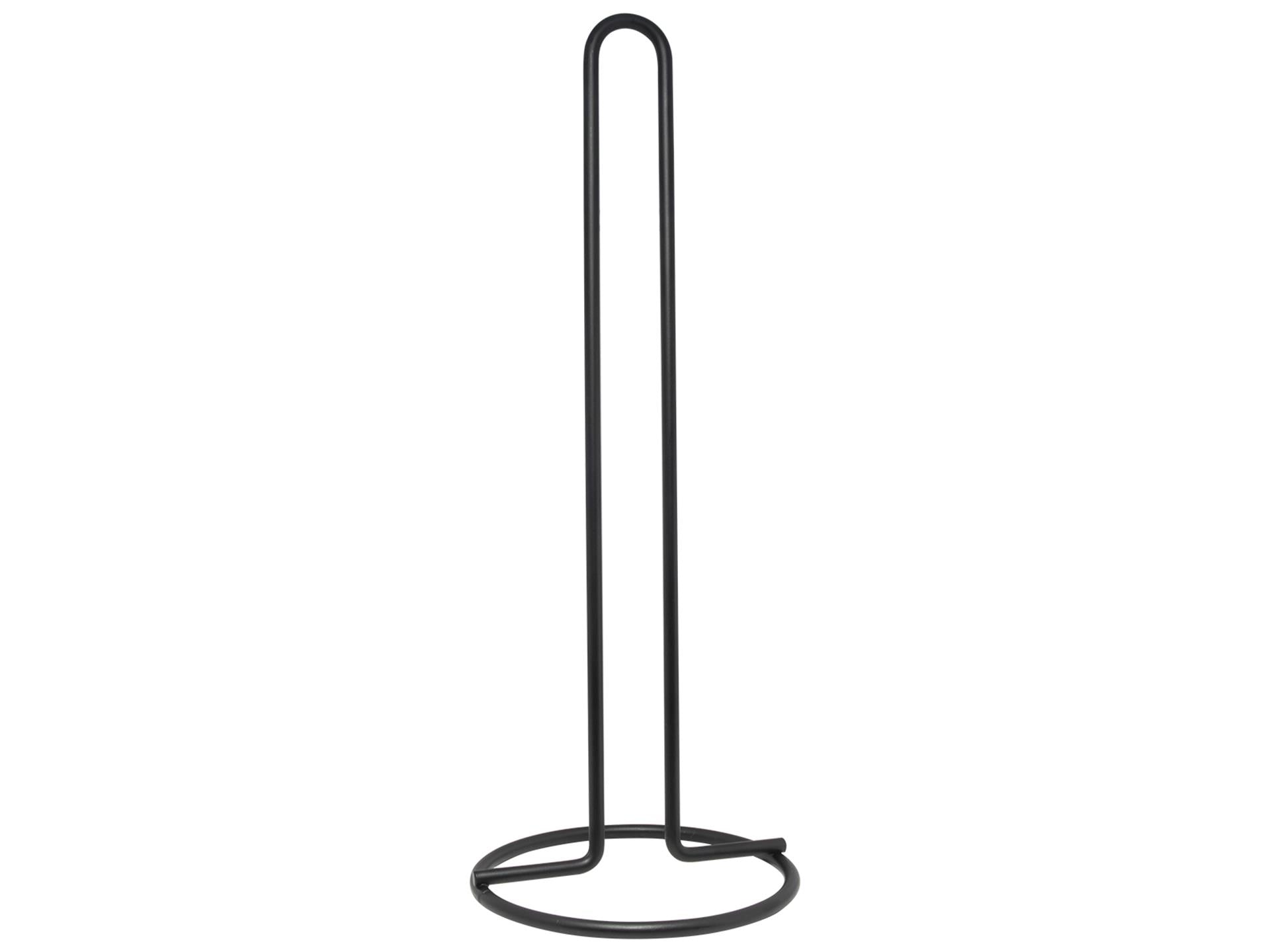 Kitchen tools kitchen roll holder matt black 32cm