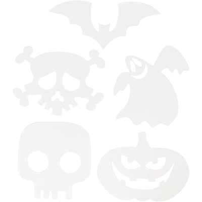 Figure di Halloween della Creativ Company, misura 25x17 cm, 230 g, bianco, 16 pezzi 1 scatola